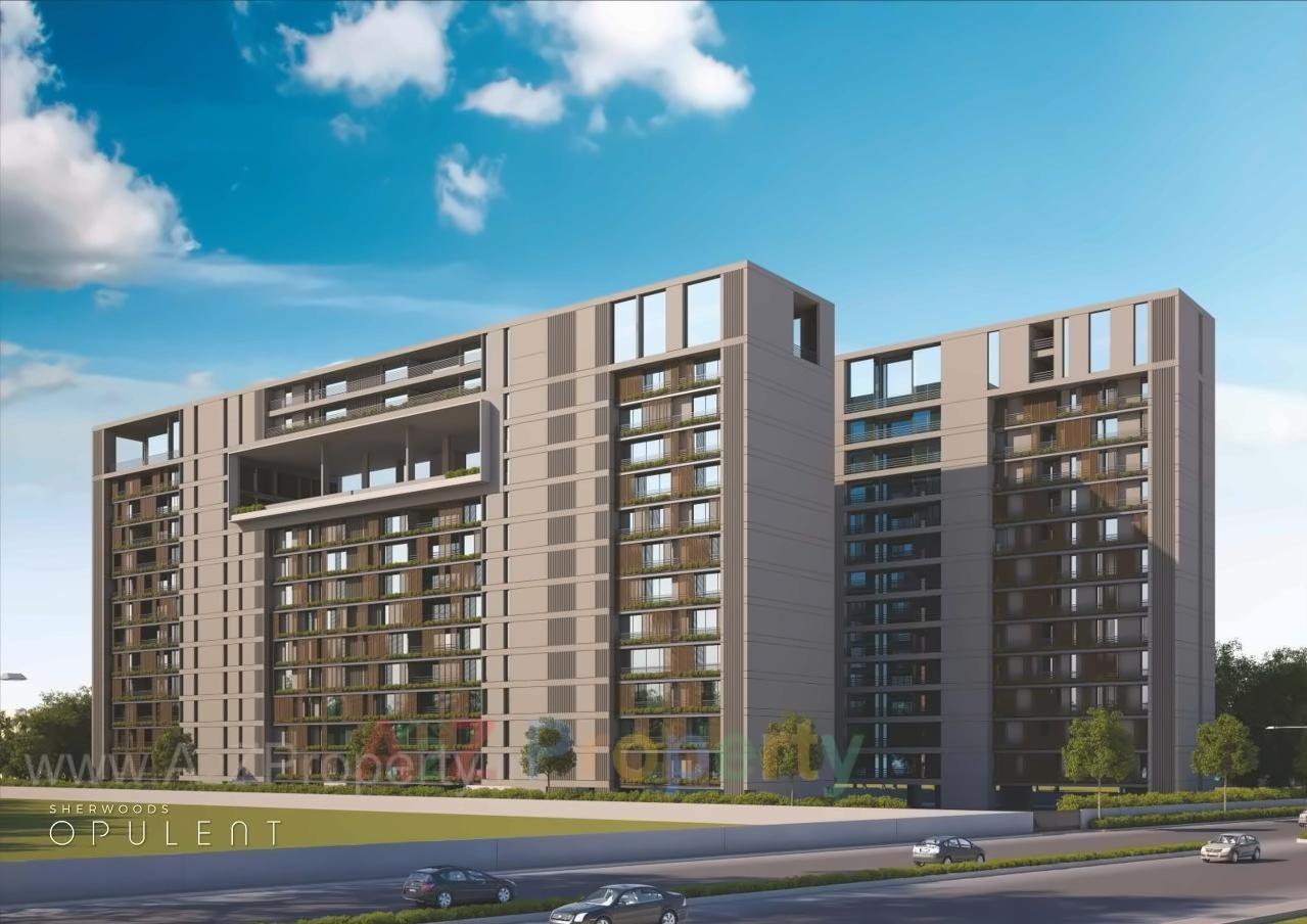 3D Elevation of real estate project Sherwoods Opulent located at Sevasi, Vadodara, Gujarat