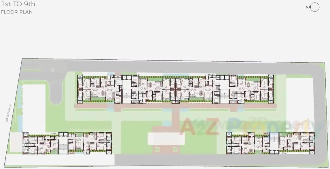 Layout of real estate project Sherwoods Opulent located at Sevasi, Vadodara, Gujarat