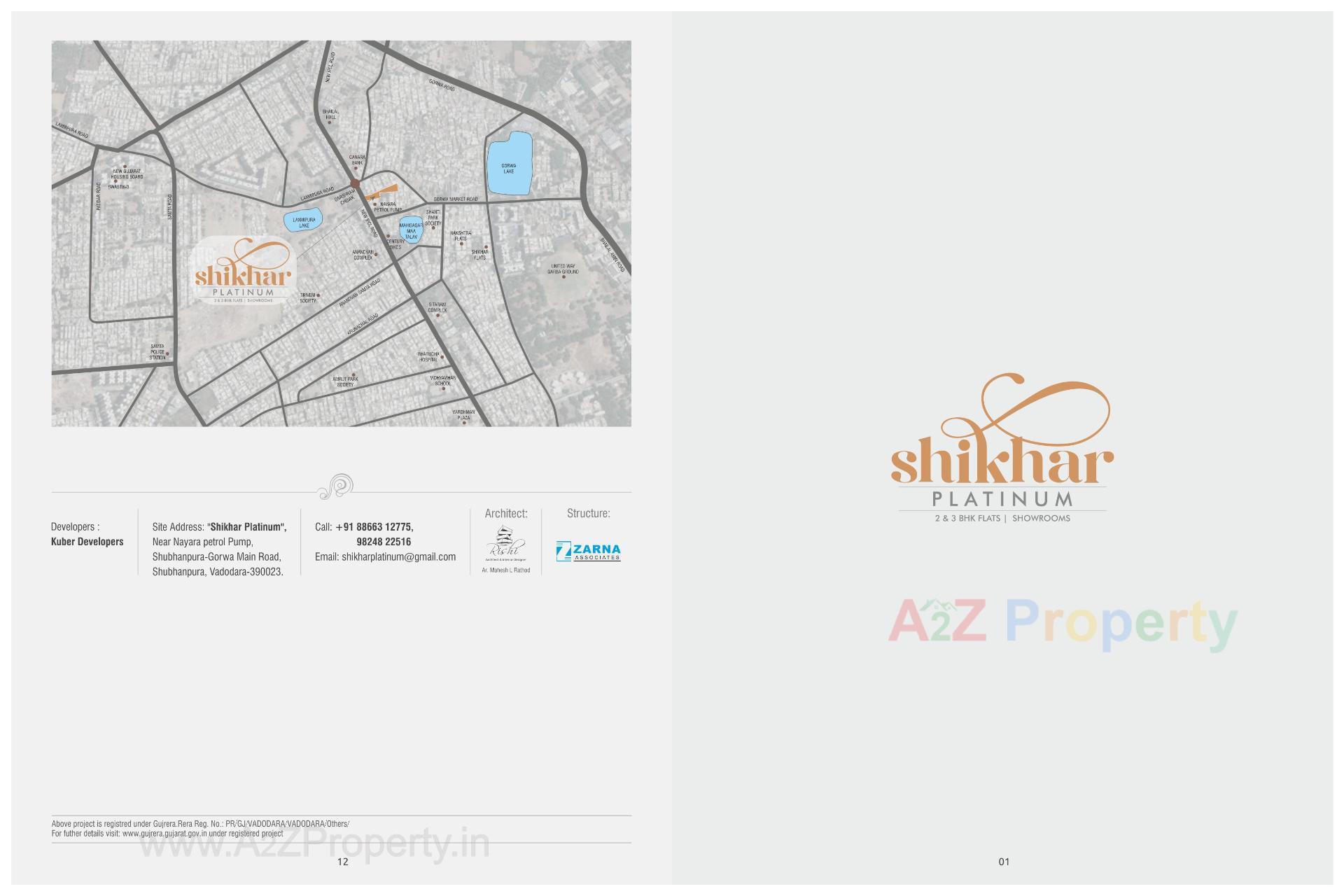  of real estate project Shikhar Platinum located at Gorwa, Vadodara, Gujarat