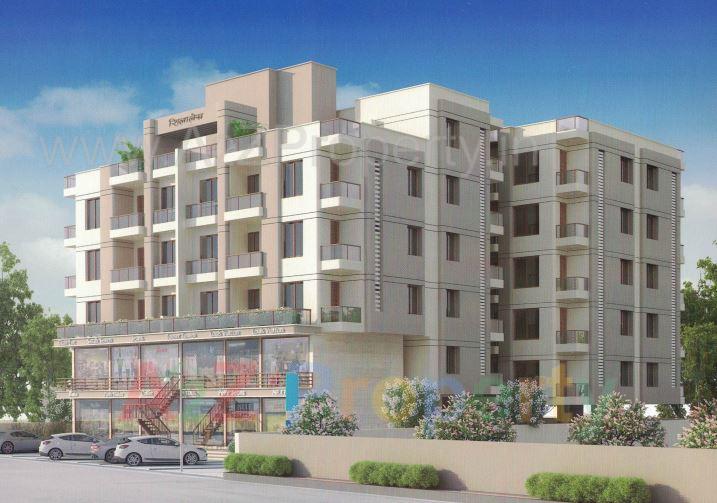 3D Elevation of real estate project Shilalekh located at Nizampura, Vadodara, Gujarat