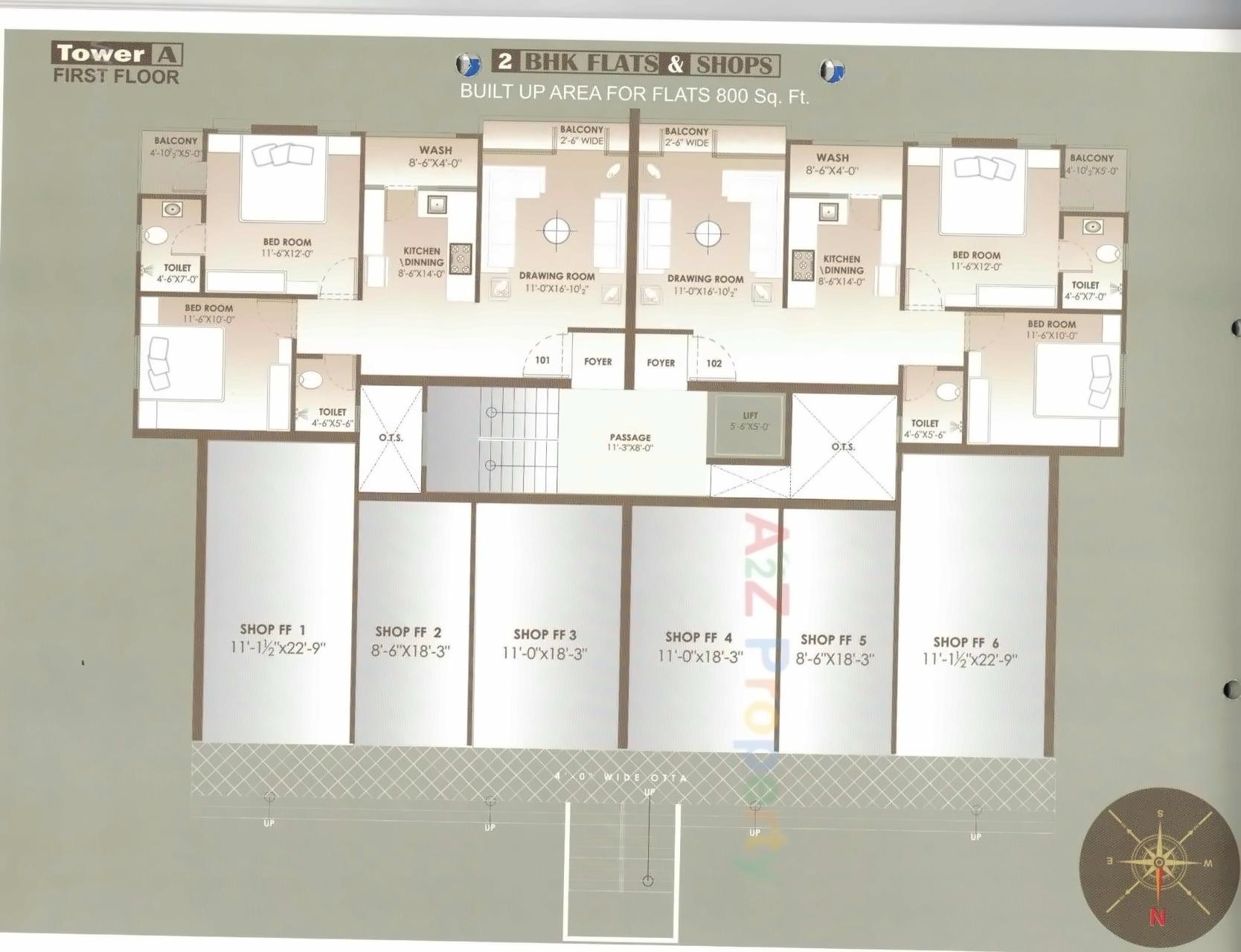 Layout of real estate project Shilalekh located at Nizampura, Vadodara, Gujarat