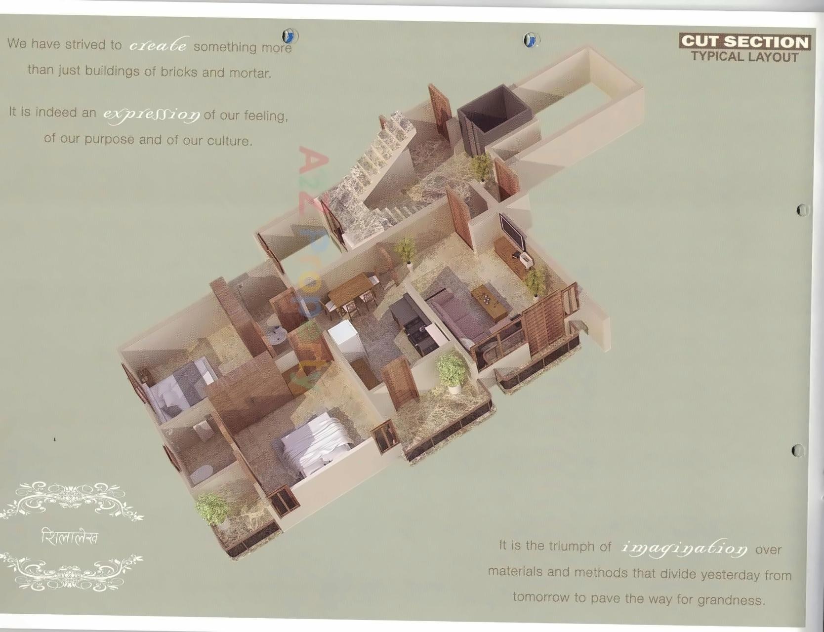 Layout of real estate project Shilalekh located at Nizampura, Vadodara, Gujarat