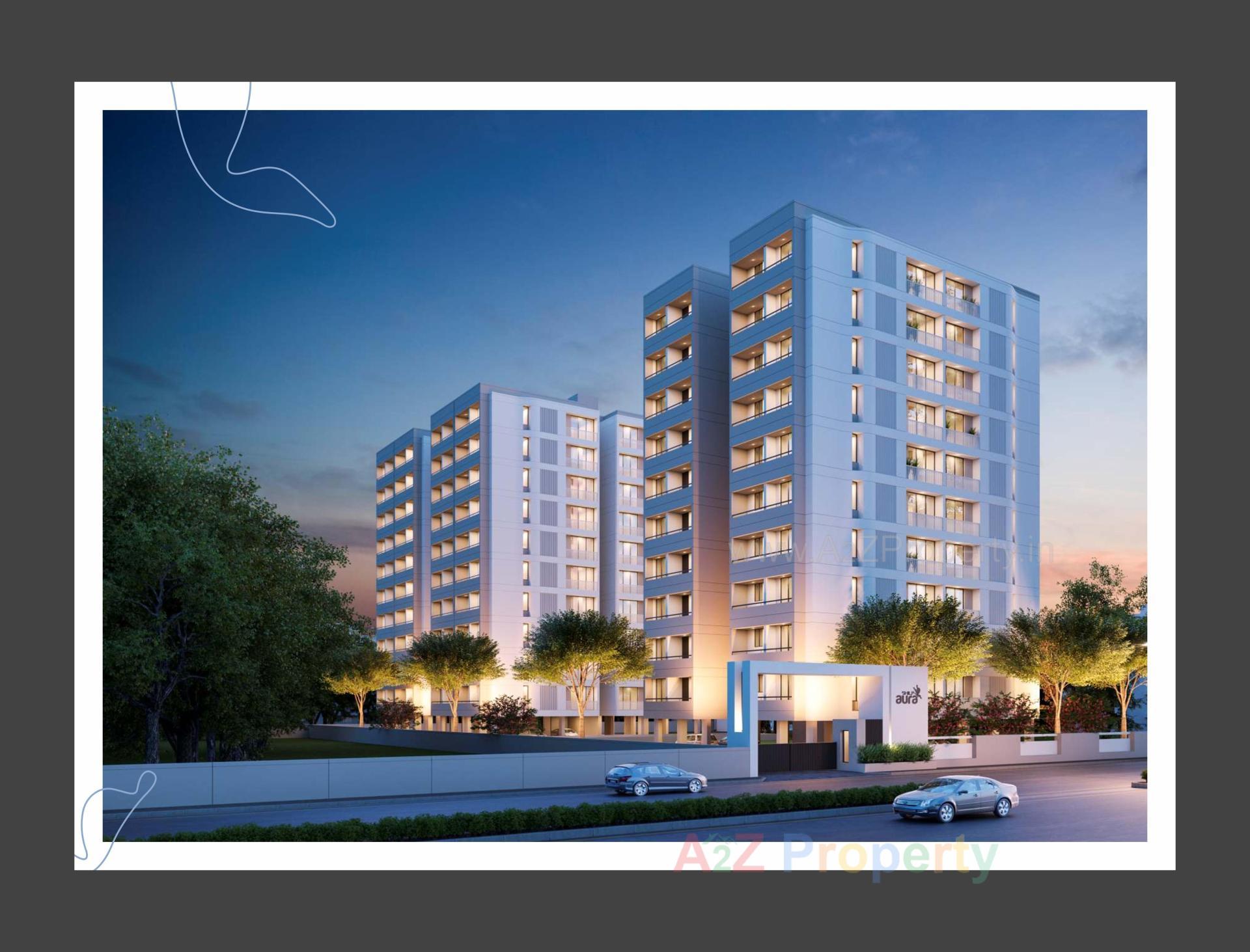 3D Elevation of real estate project Shilp Aura located at Chhani, Vadodara, Gujarat