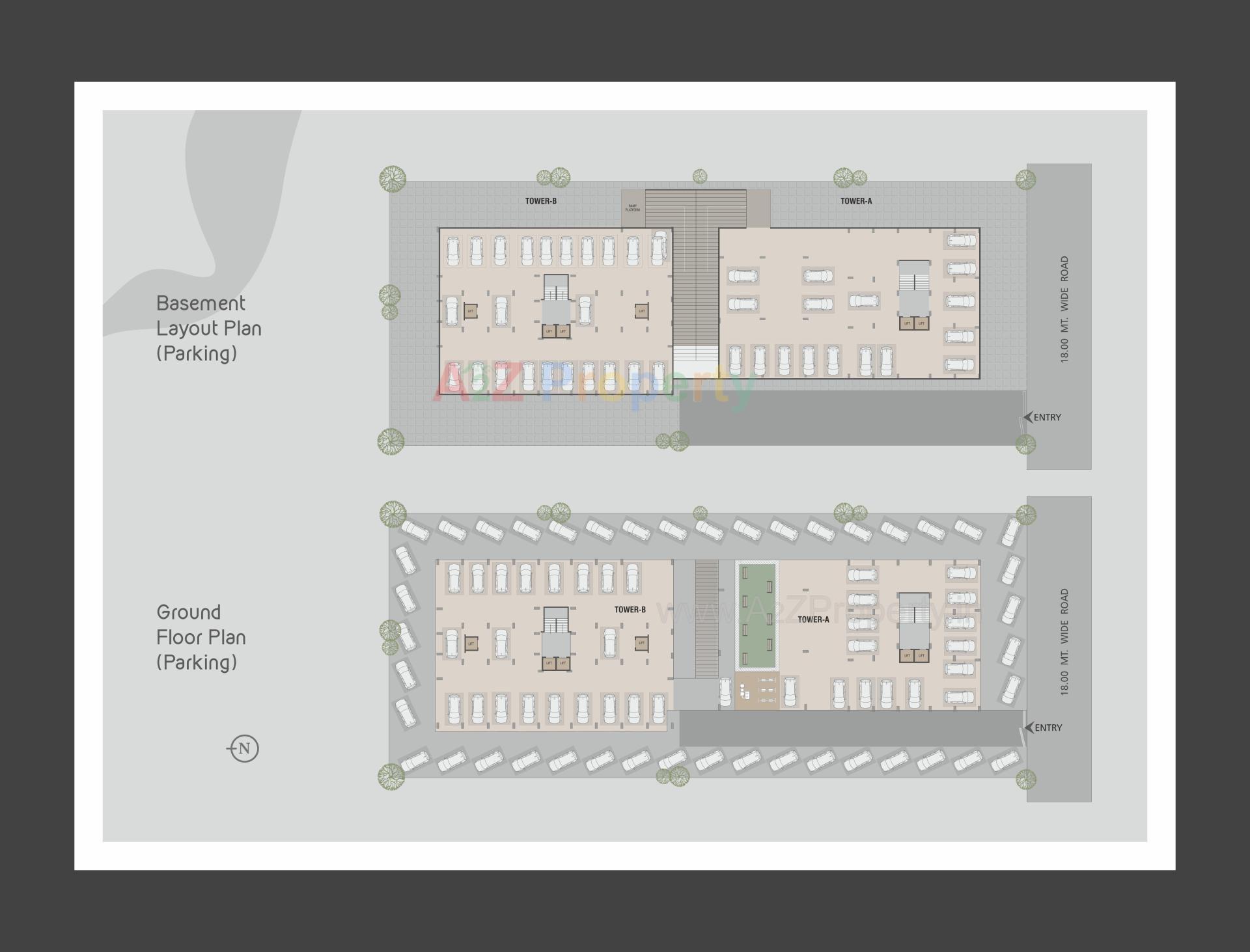 Layout of real estate project Shilp Aura located at Chhani, Vadodara, Gujarat