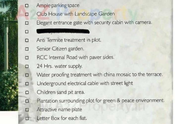 Amenities of Shilp Residency