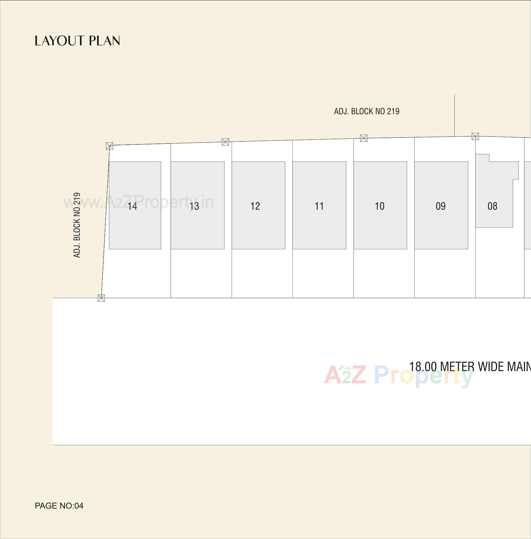 Layout of real estate project Shilp Solitaire located at Kalali, Vadodara, Gujarat