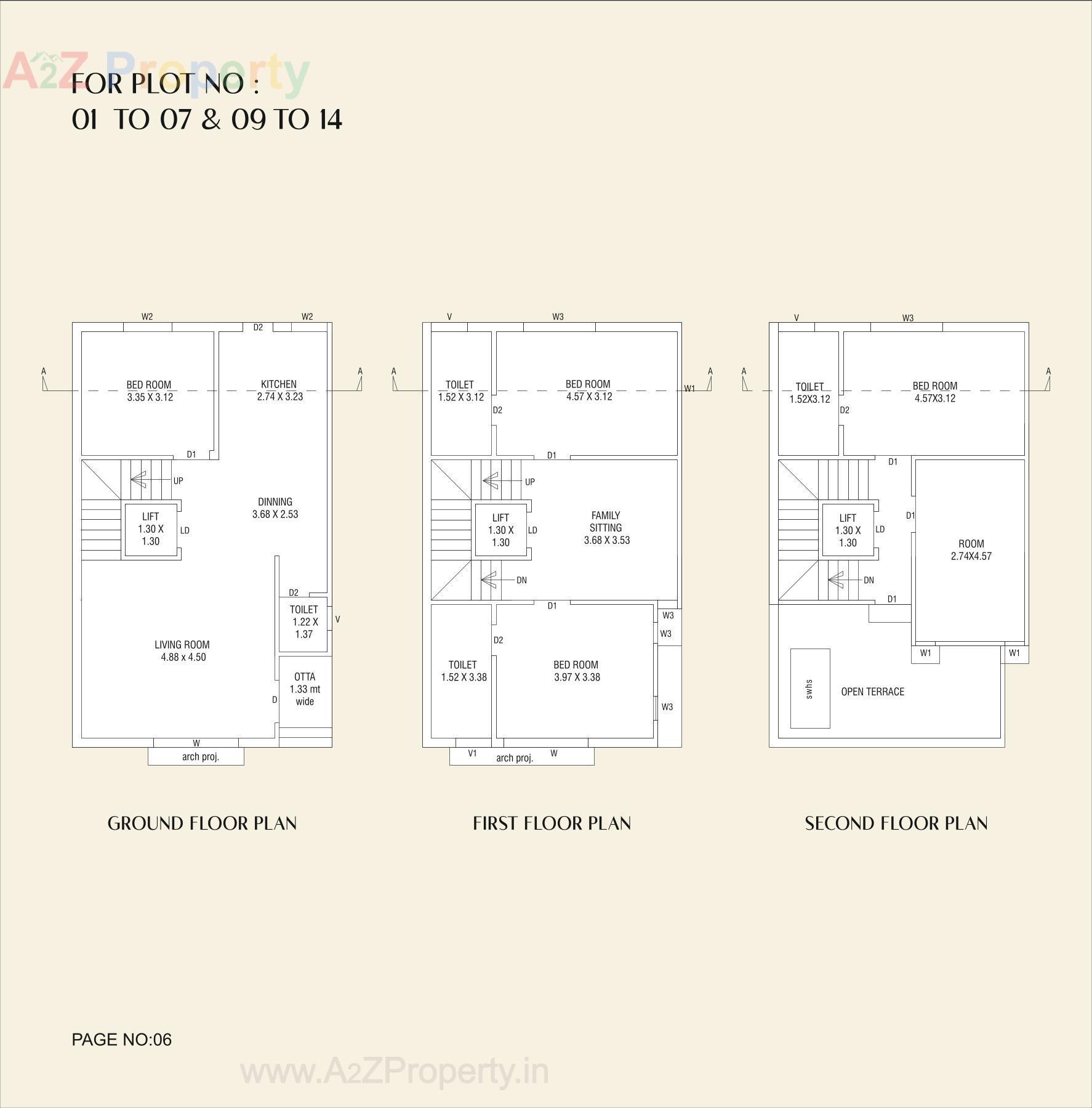 Layout of real estate project Shilp Solitaire located at Kalali, Vadodara, Gujarat