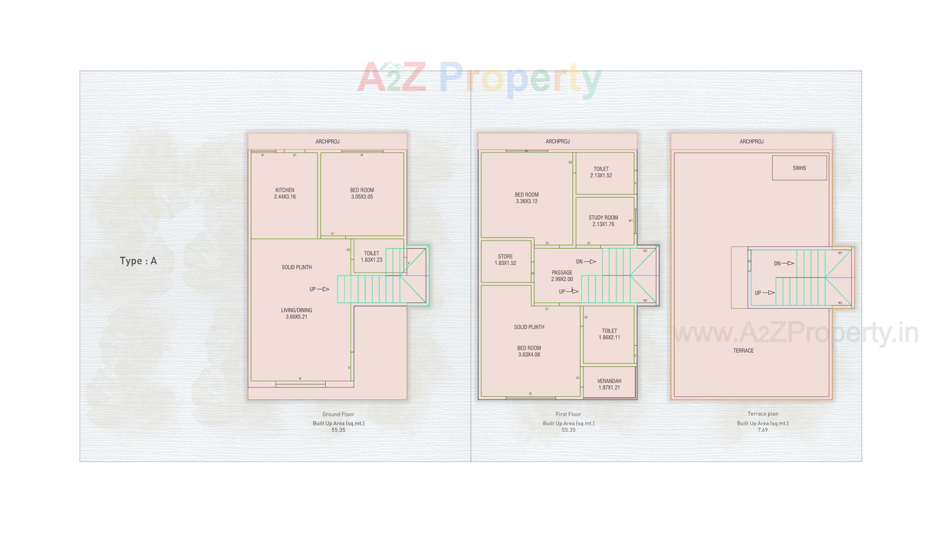 Layout of real estate project Shilp located at Kalali, Vadodara, Gujarat