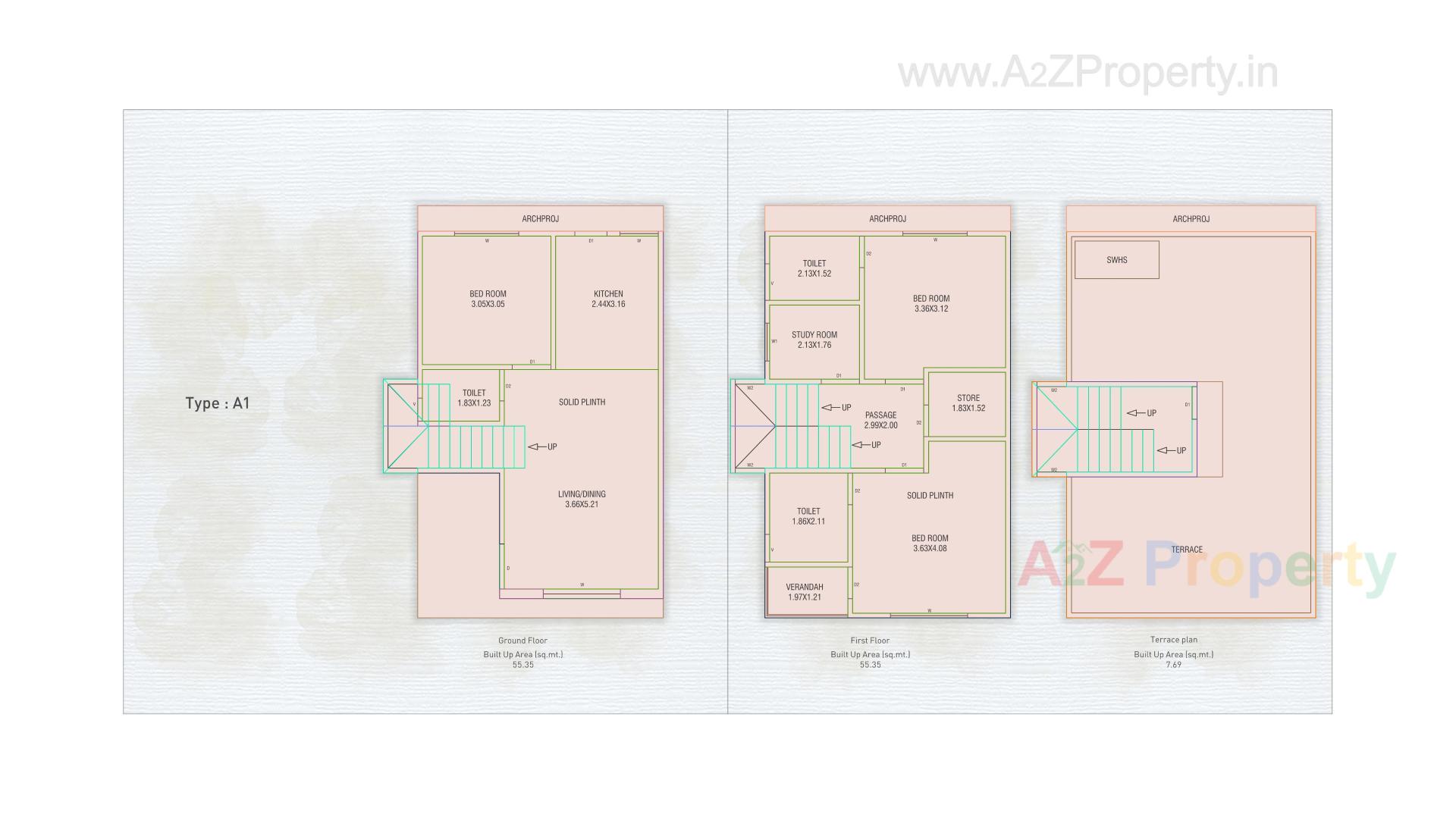 Layout of real estate project Shilp located at Kalali, Vadodara, Gujarat