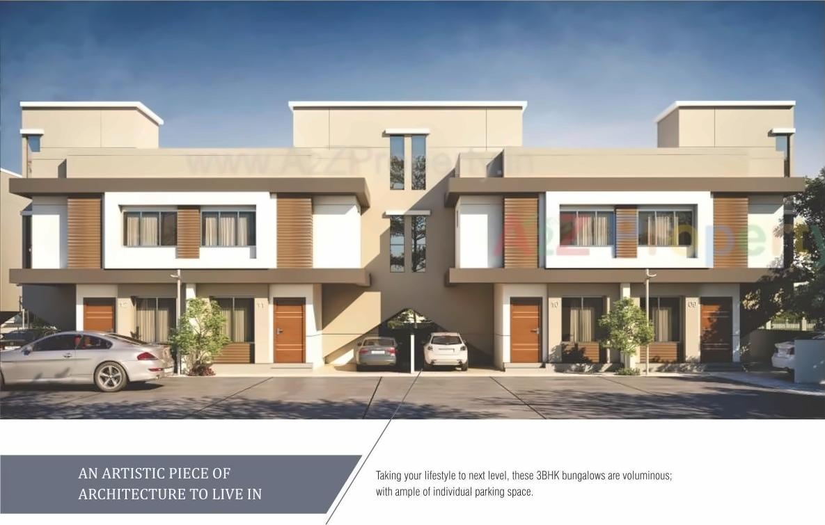 3D Elevation of real estate project Shiv Bungalow located at Bill, Vadodara, Gujarat