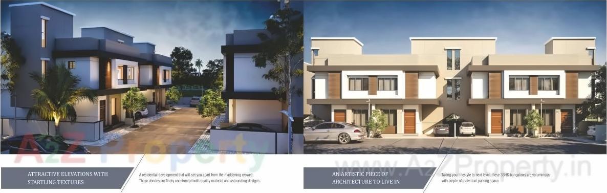 3D Elevation of real estate project Shiv Bungalow located at Bill, Vadodara, Gujarat