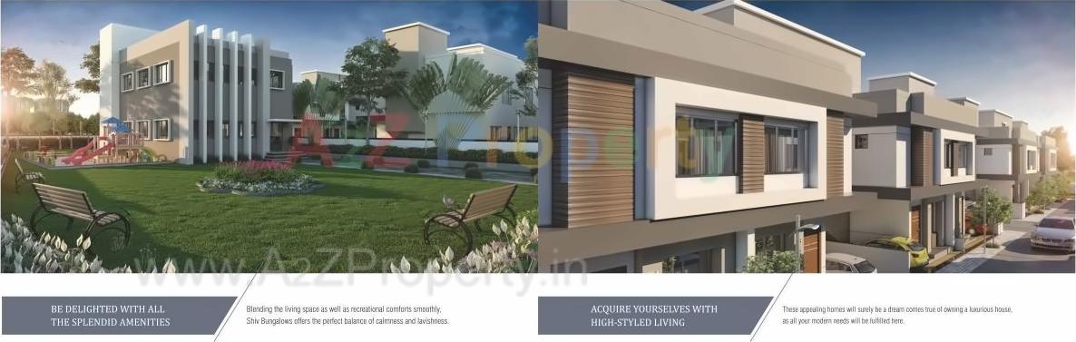 3D Elevation of real estate project Shiv Bungalow located at Bill, Vadodara, Gujarat