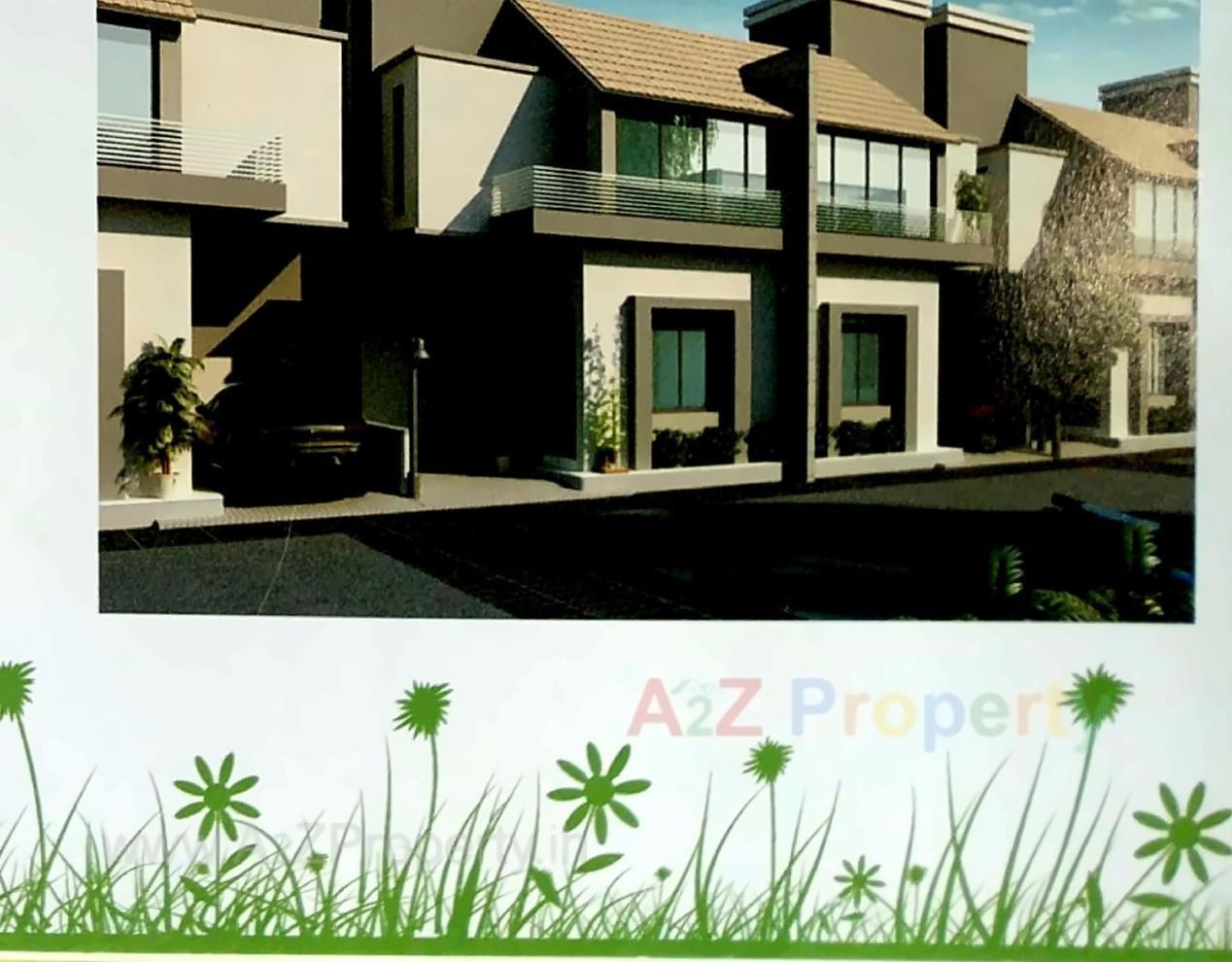 3D Elevation of real estate project Shiv Bunglows located at Khatamba, Vadodara, Gujarat