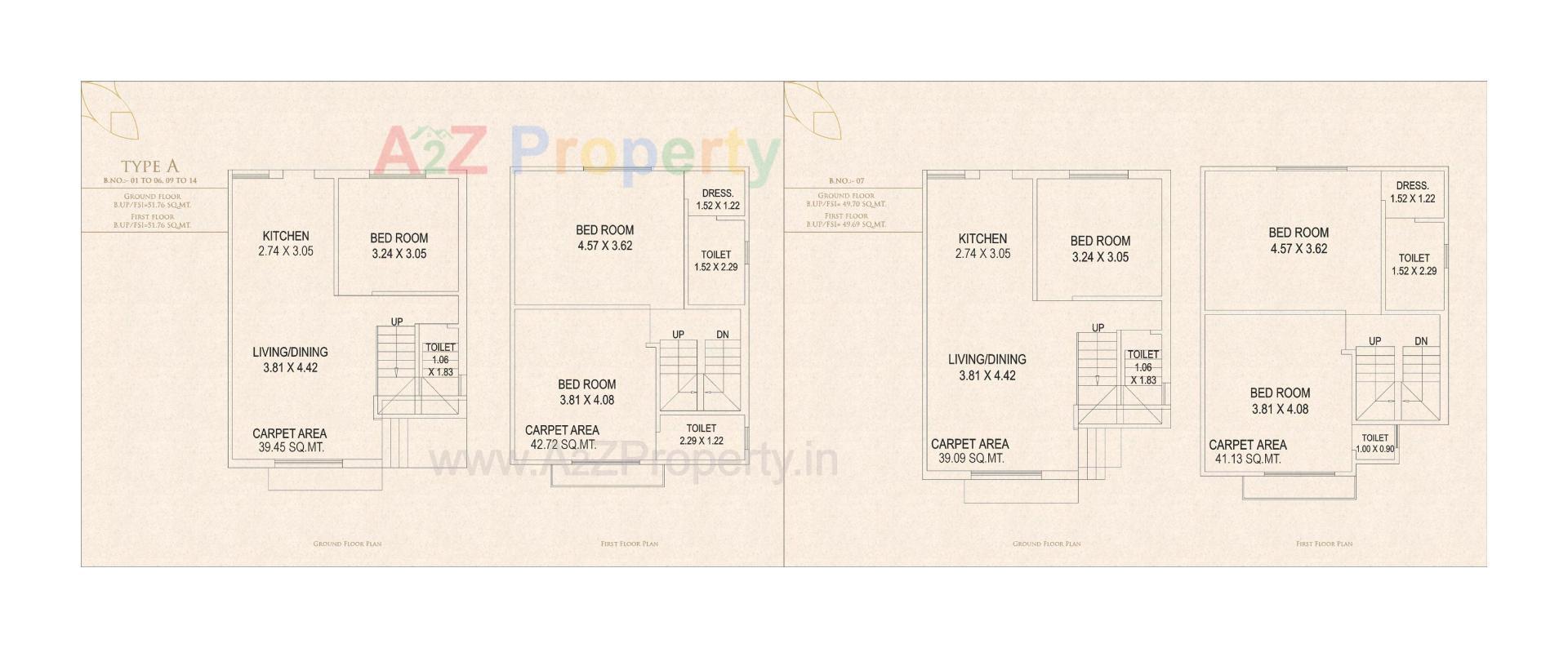 Layout of real estate project Shiv Darshan located at Tarsali, Vadodara, Gujarat