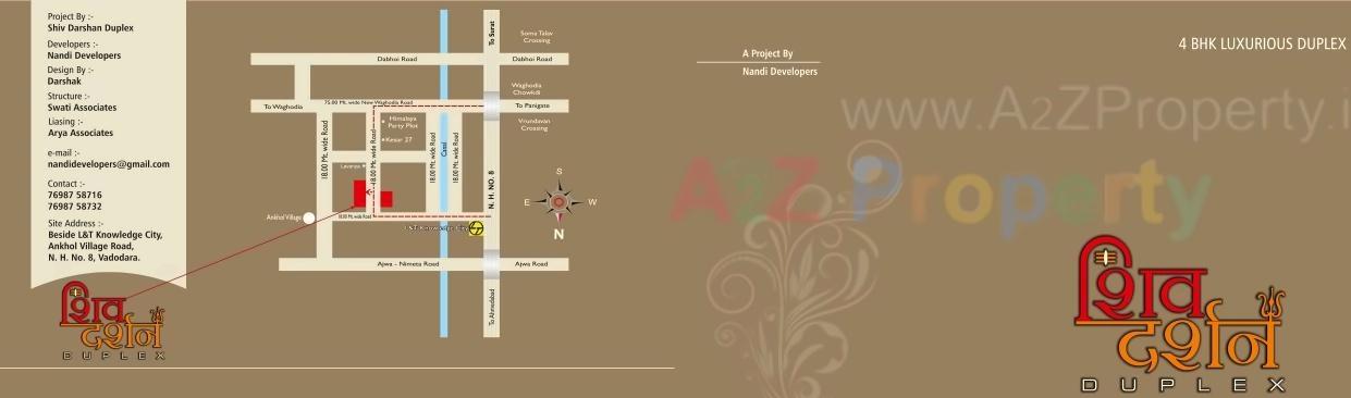  of real estate project Shiv Darshan Duplex located at Ankhol, Vadodara, Gujarat