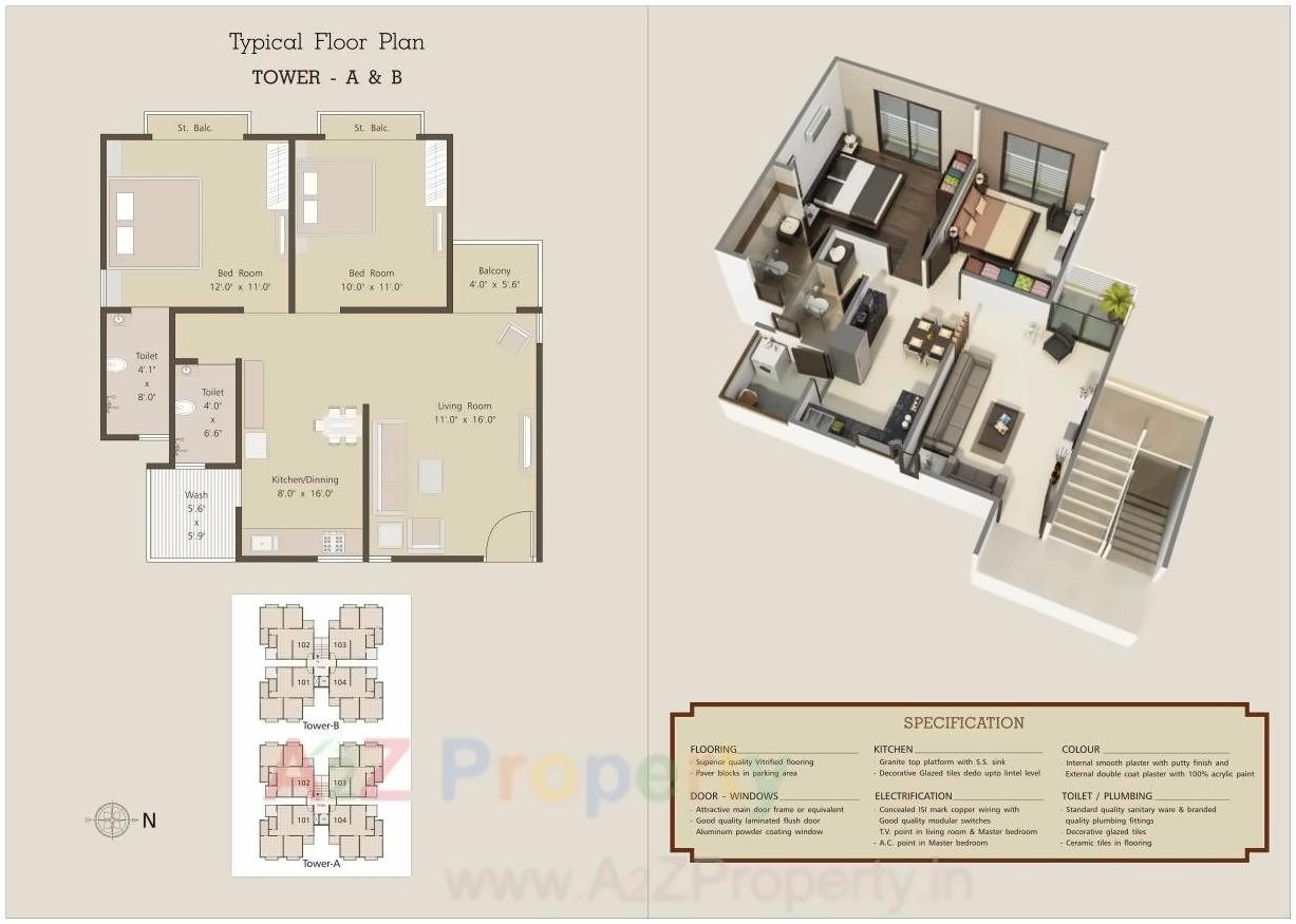 Layout of real estate project Shiv Kuber Planet located at Tandalaja, Vadodara, Gujarat