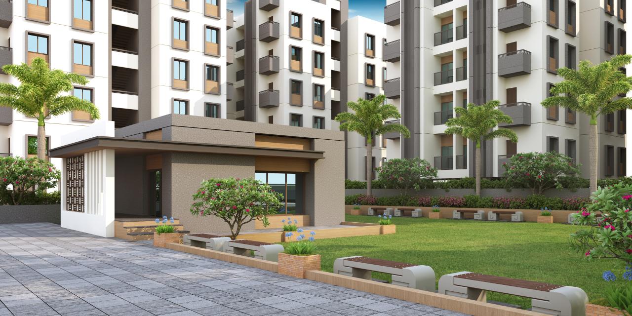 Club View of real estate project Shiv Residency located at Ankhi, Vadodara, Gujarat
