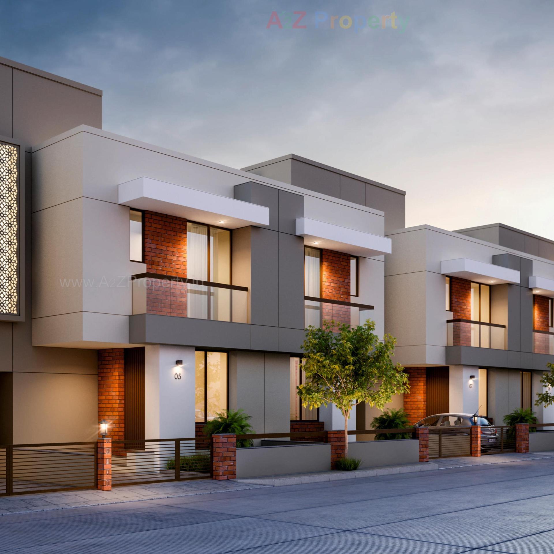 3D Elevation of real estate project Shiv Residency located at Vadadla, Vadodara, Gujarat
