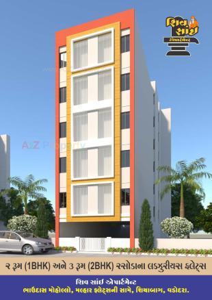 Elevation of real estate project Shiv Sai Appartment located at Kasba, Vadodara, Gujarat