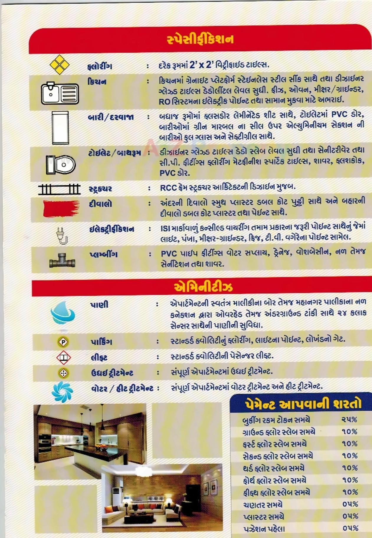  of real estate project Shiv Sai Residency located at Mangaldas-mahollo-shiyabaug, Vadodara, Gujarat