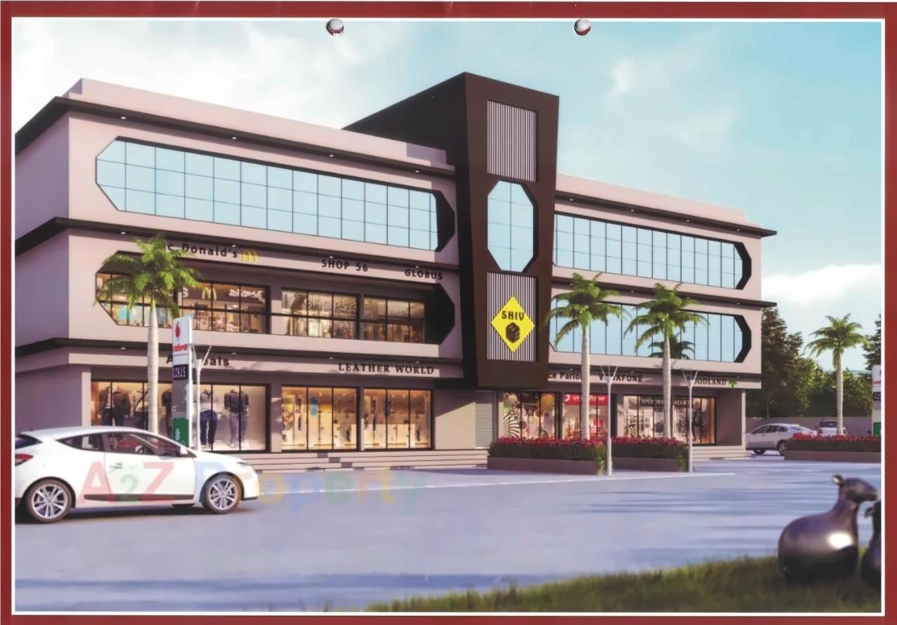 3D Elevation of real estate project Shiv Square located at Vaghodiya, Vadodara, Gujarat