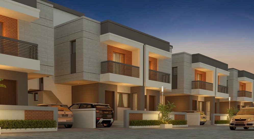 Elevation 4 of real estate project Shivaay Bunglows located at Karodia, Vadodara, Gujarat