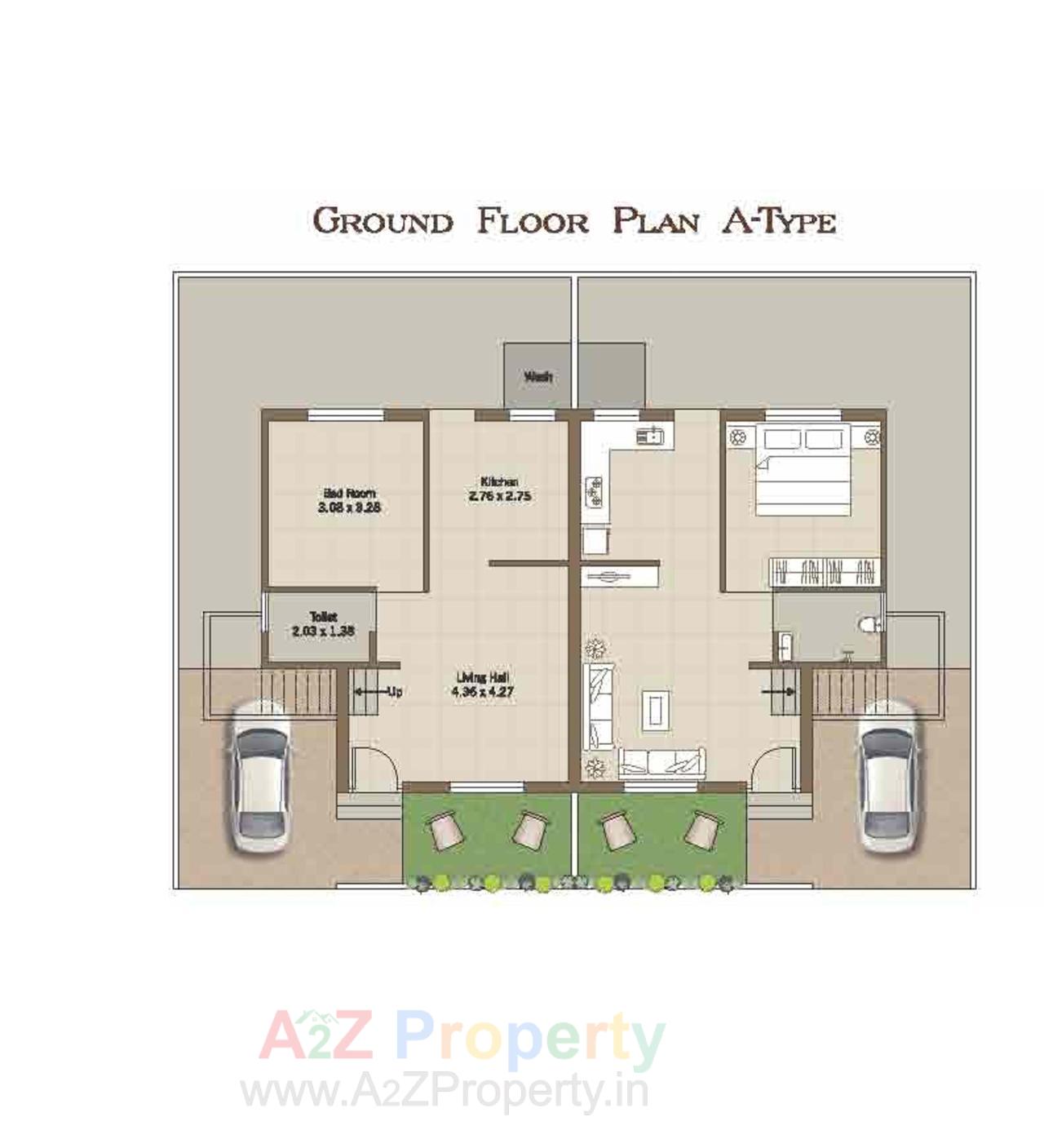 Layout of real estate project Shivaay Bunglows located at Karodia, Vadodara, Gujarat