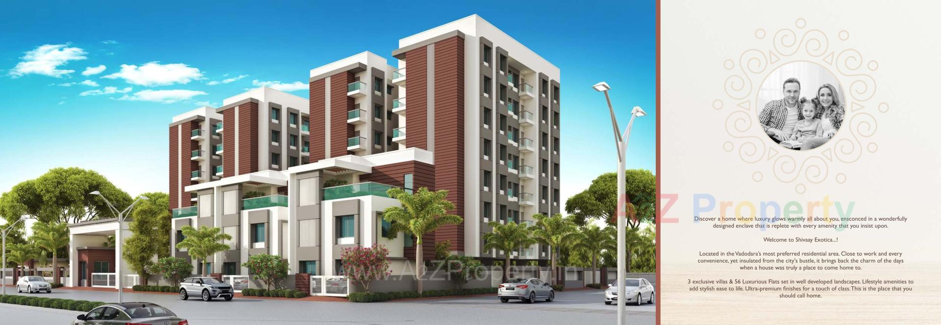 3D Elevation of real estate project Shivaay Exotica located at Vadodara, Vadodara, Gujarat