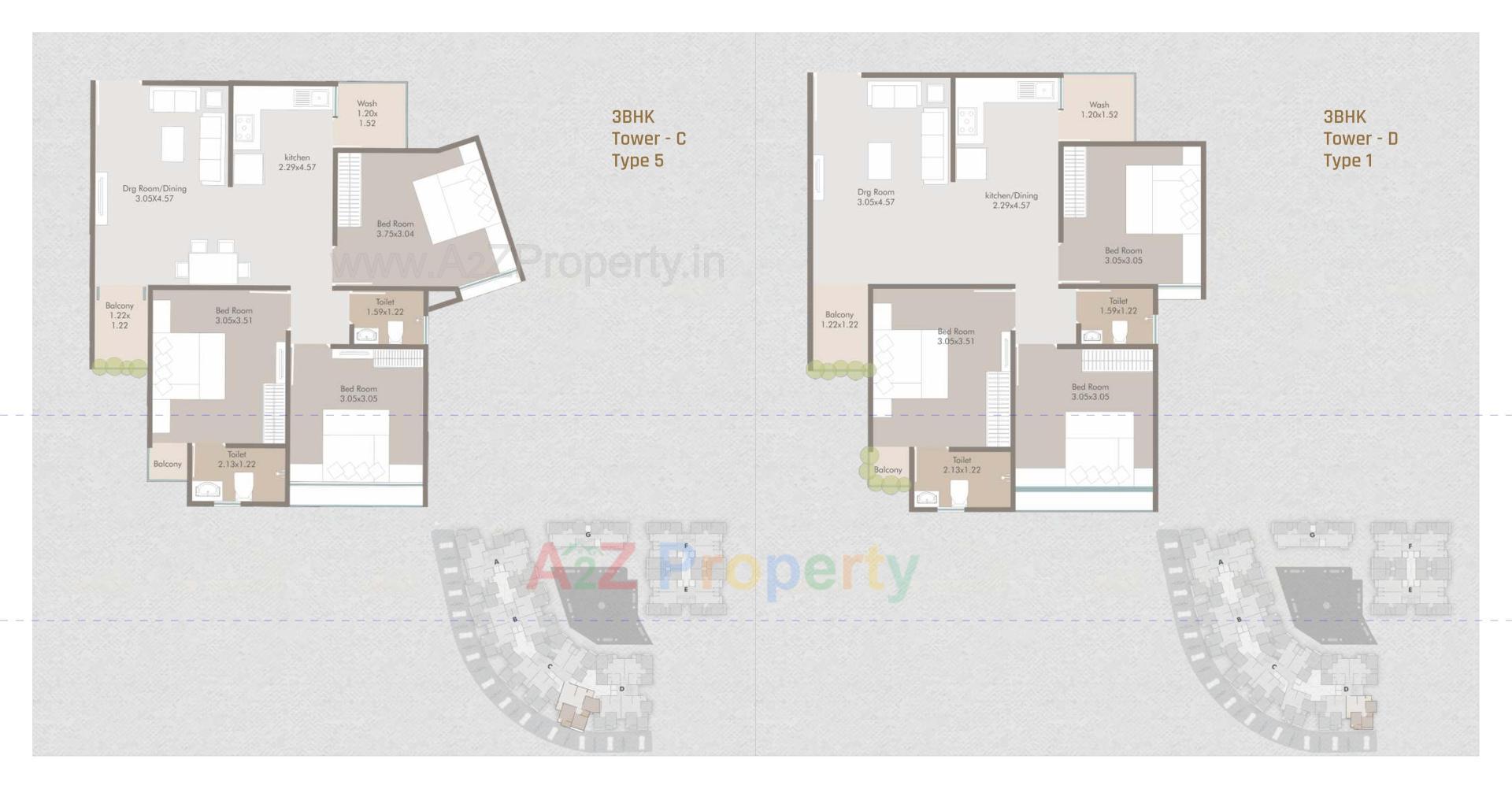 Layout of real estate project Shivaay Onyx located at Makarpura, Vadodara, Gujarat