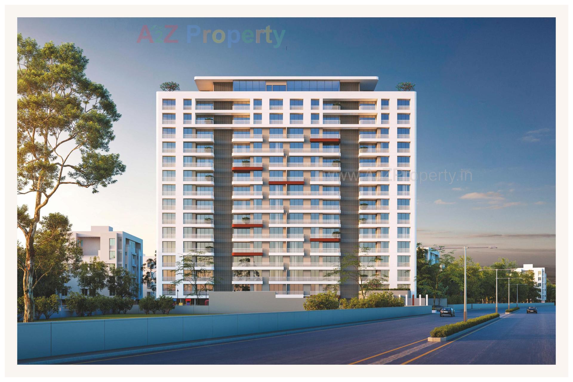 3D Elevation of real estate project Shivaay Serene located at Sama, Vadodara, Gujarat