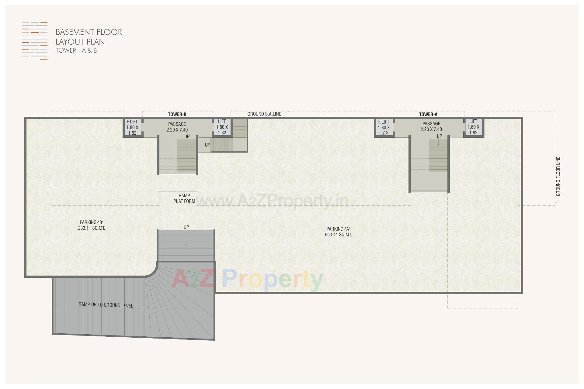 Layout of real estate project Shivaay Serene located at Sama, Vadodara, Gujarat