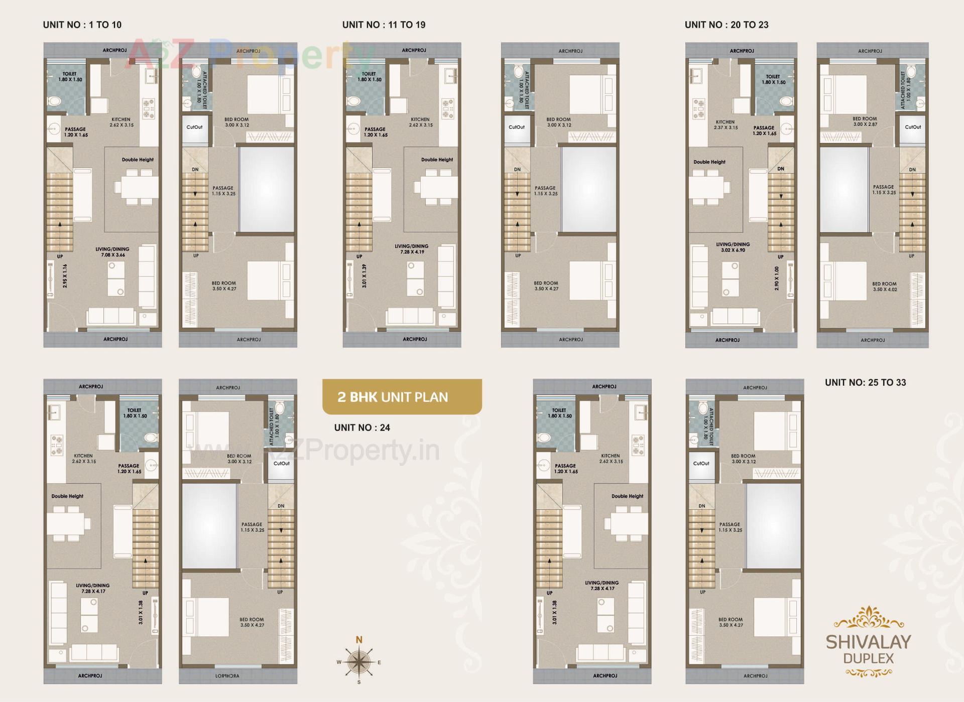Layout of real estate project Shivalay Duplex located at Ranoli, Vadodara, Gujarat