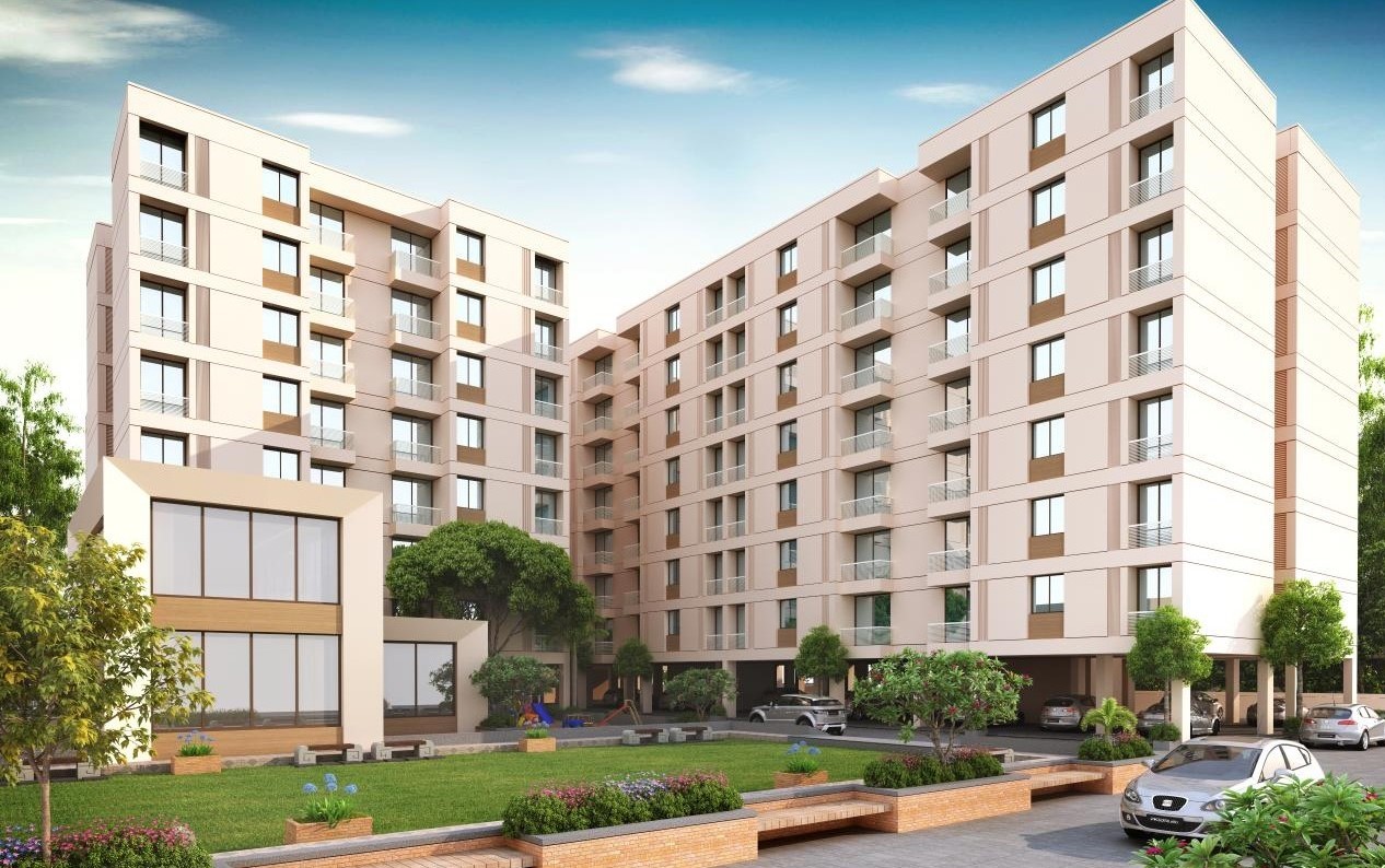 3 Bhk View of real estate project Shivalay Green located at Ankhol, Vadodara, Gujarat