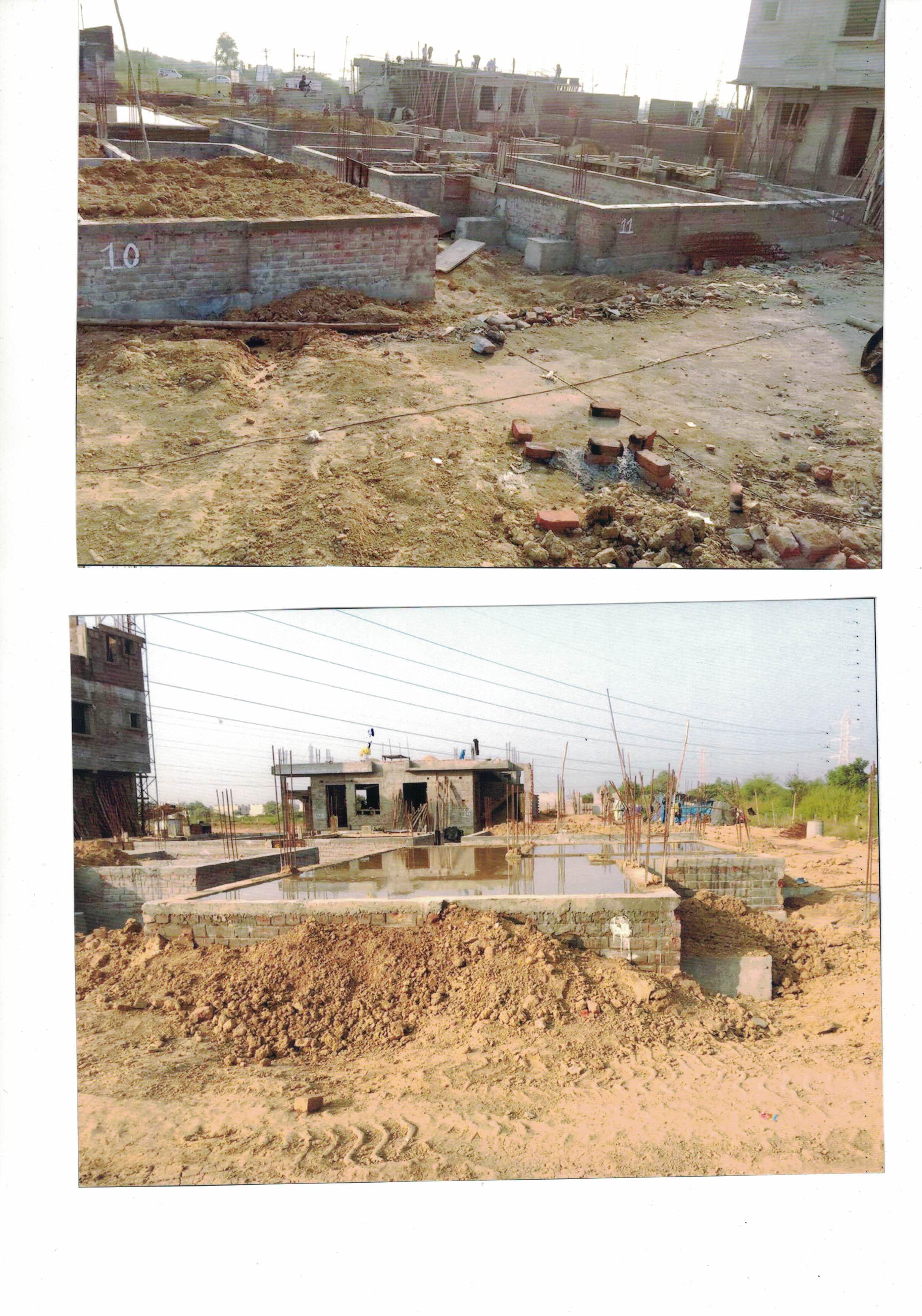 103655_const of real estate project Shivalik Bunglows located at Khatamba, Vadodara, Gujarat