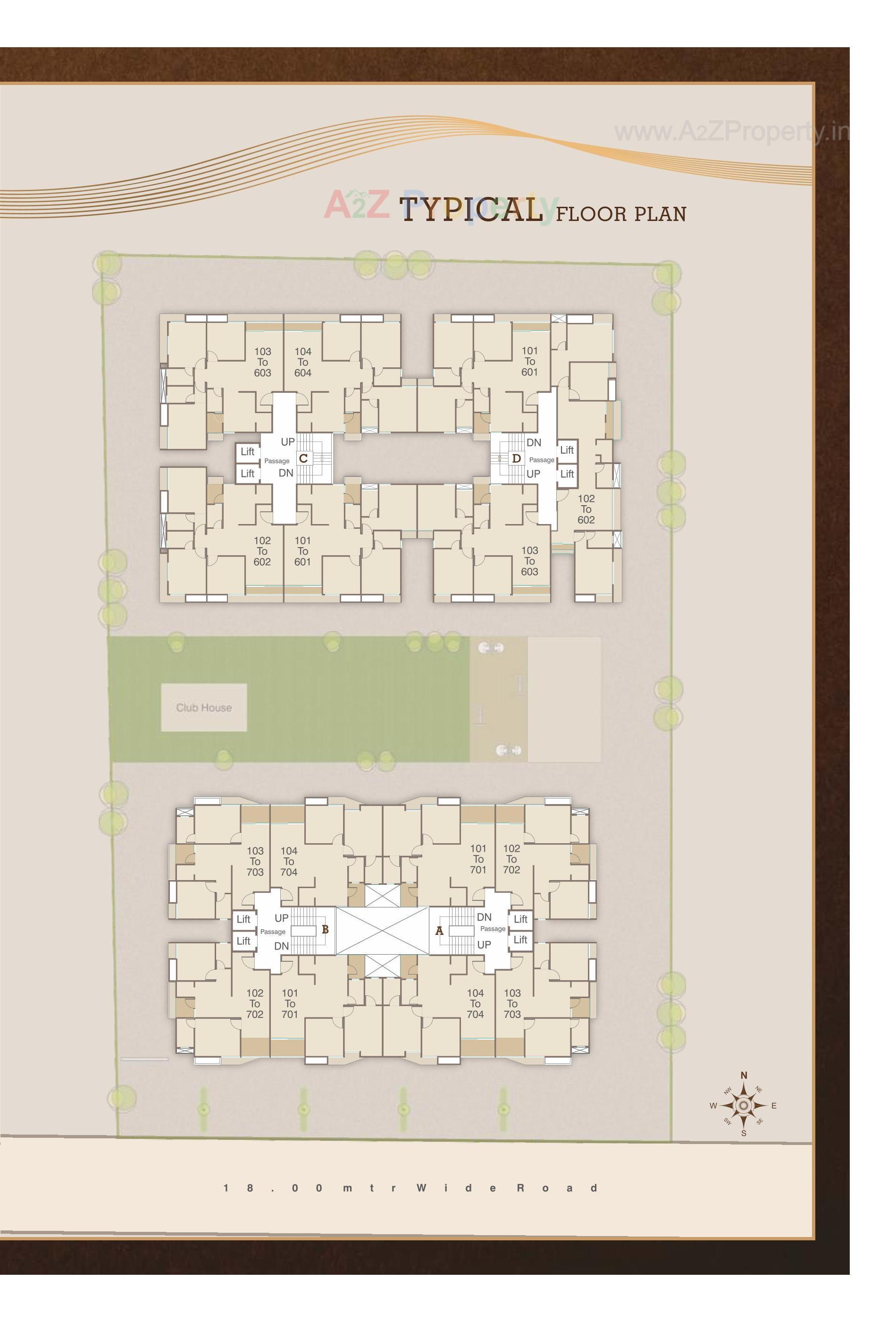Layout of real estate project Shivalik Grace located at Bhayli, Vadodara, Gujarat