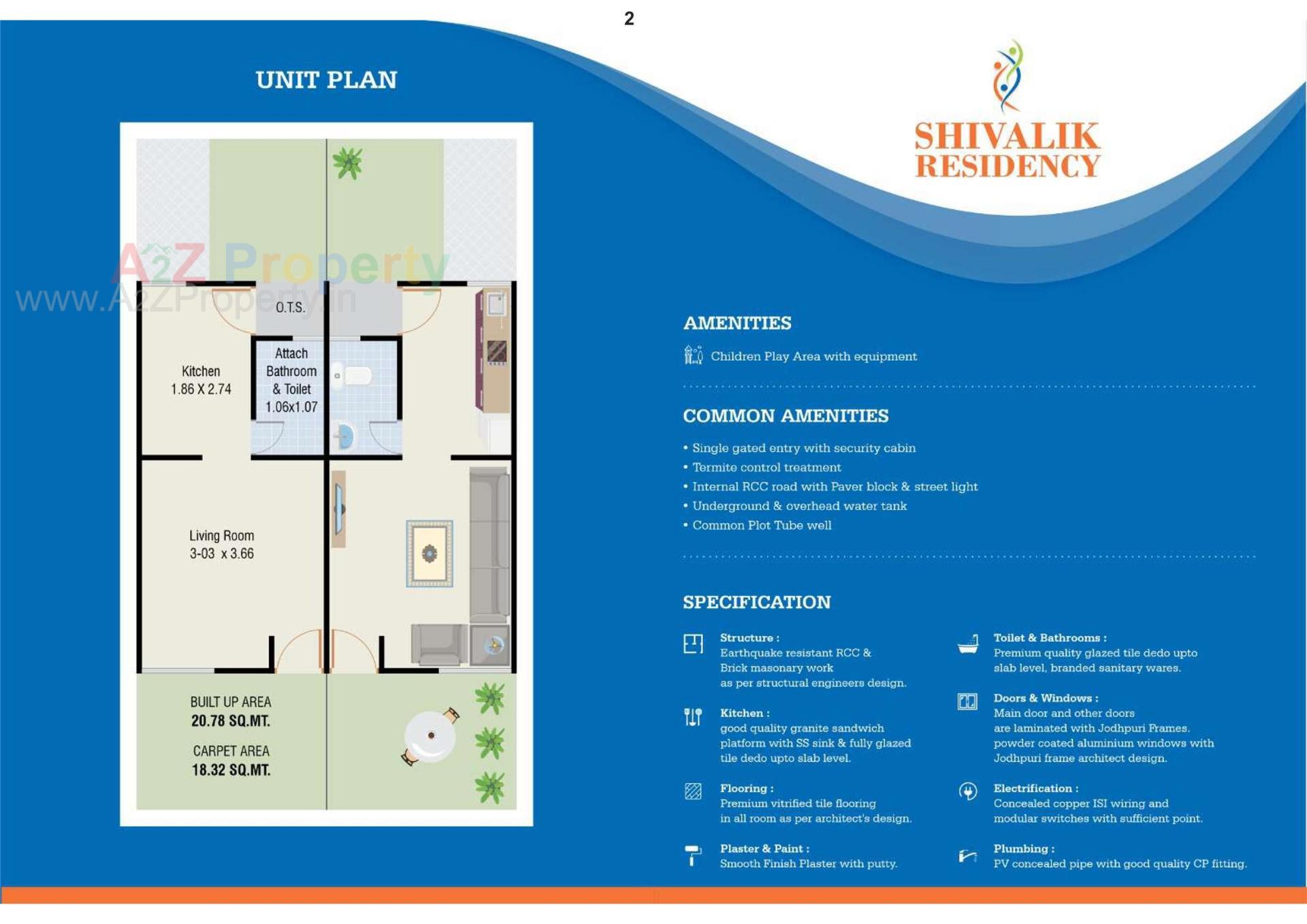  of real estate project Shivalik Residency located at Karodiya, Vadodara, Gujarat