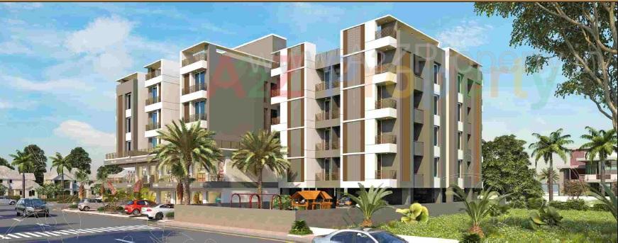 3D Elevation of real estate project Shivalik Shilp located at Bhayli, Vadodara, Gujarat