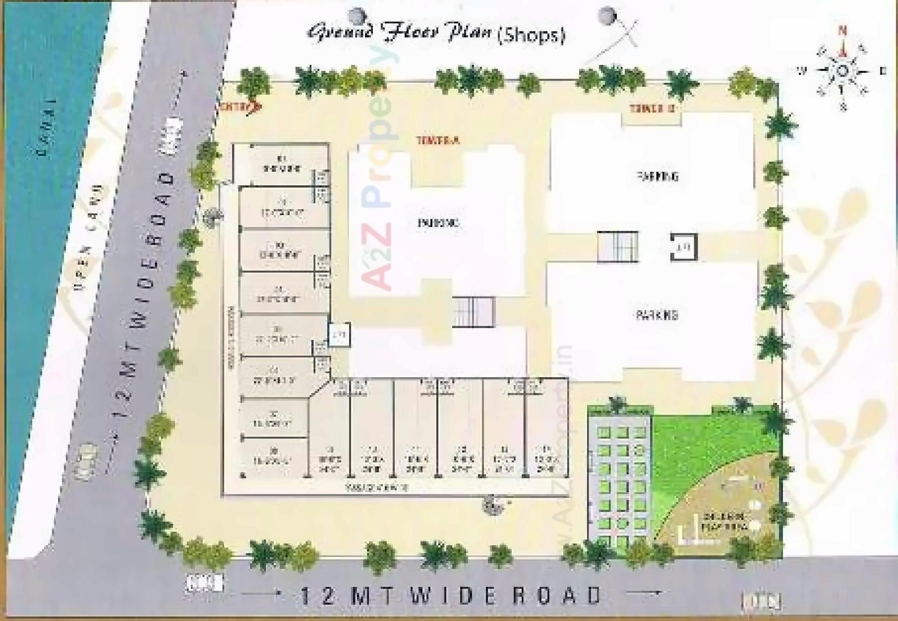 Layout of real estate project Shivalik Shilp located at Bhayli, Vadodara, Gujarat