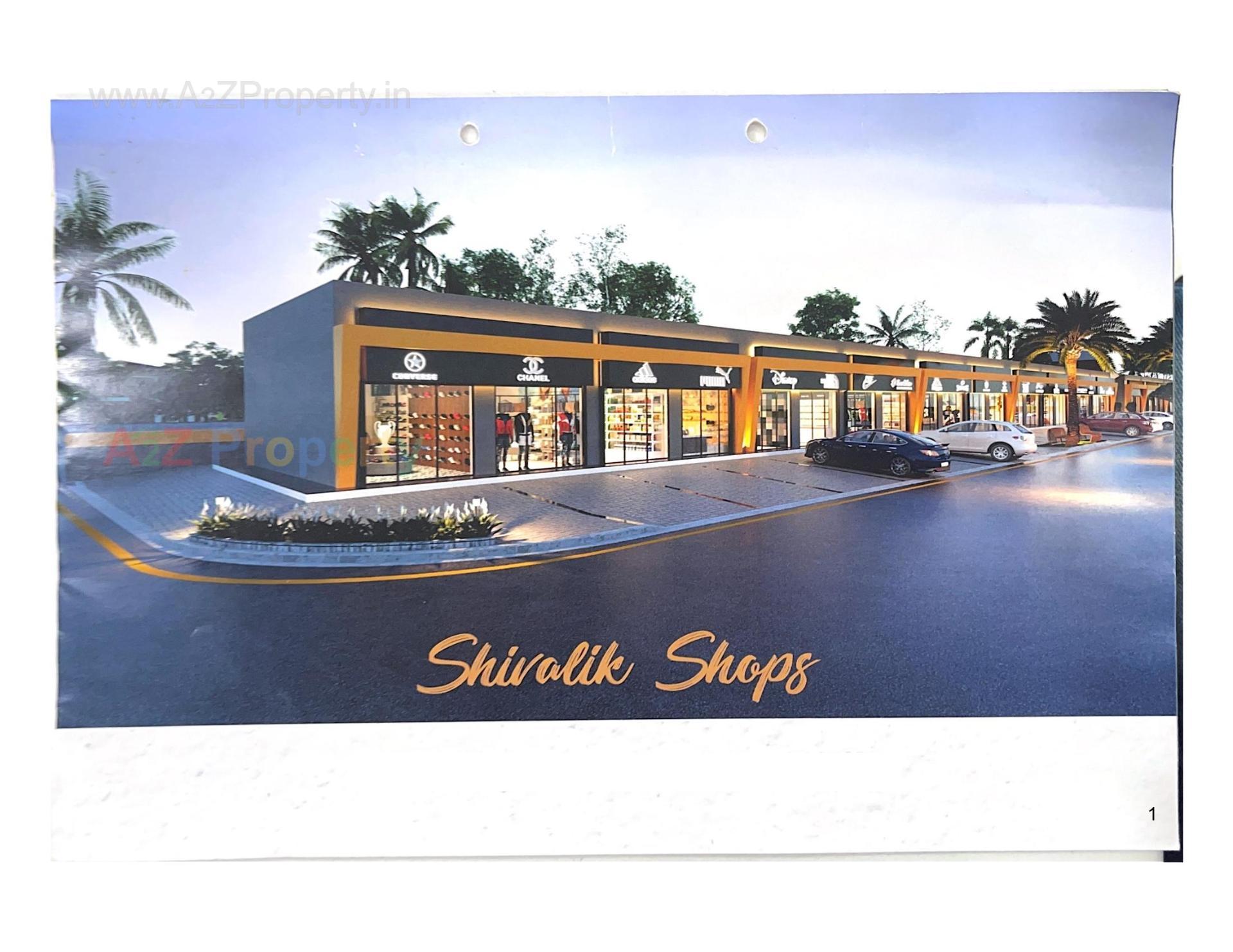 3D Elevation of real estate project Shivalik Shops located at Kapurai, Vadodara, Gujarat