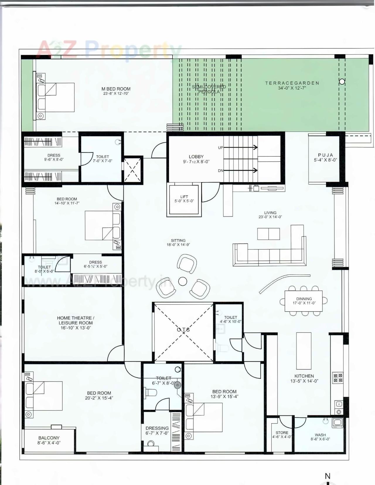 Layout of real estate project Shivam Aura located at Subhanpura, Vadodara, Gujarat