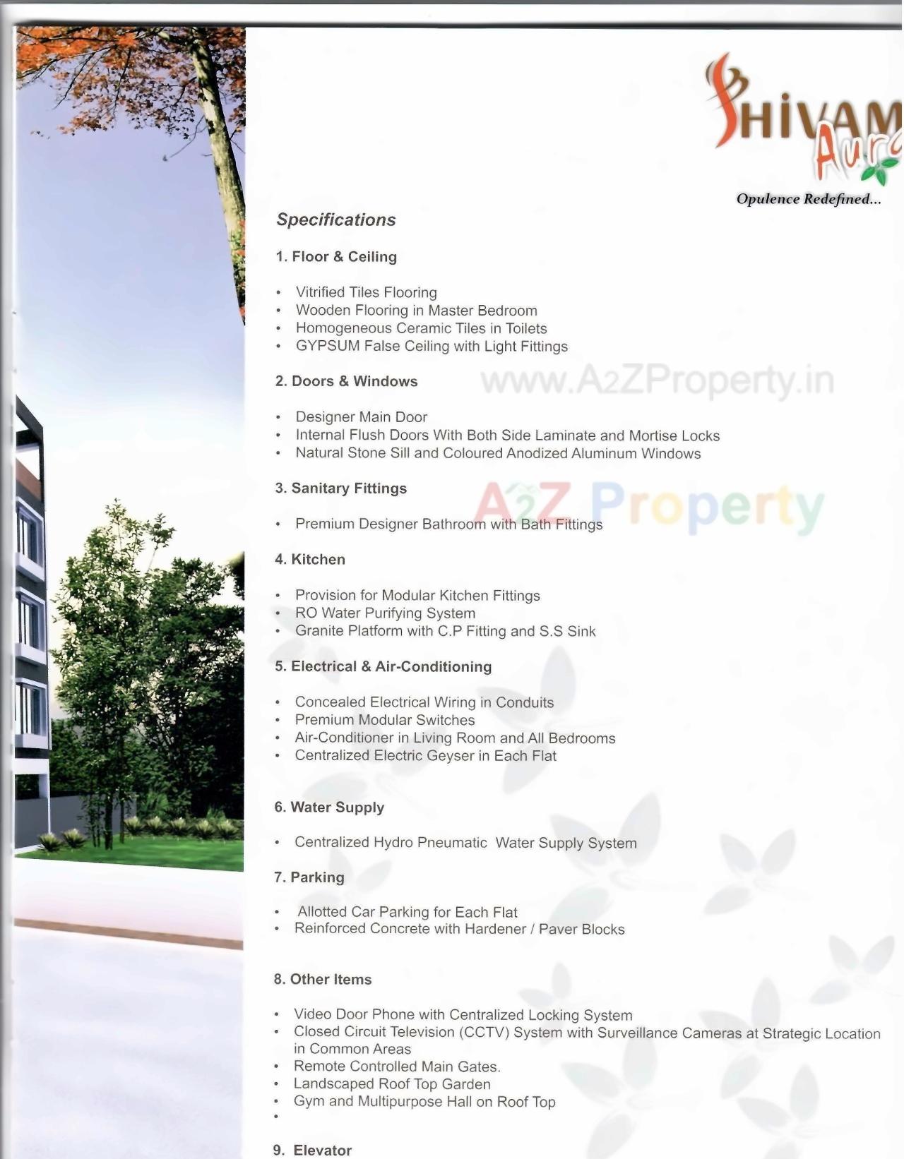  of real estate project Shivam Aura located at Subhanpura, Vadodara, Gujarat