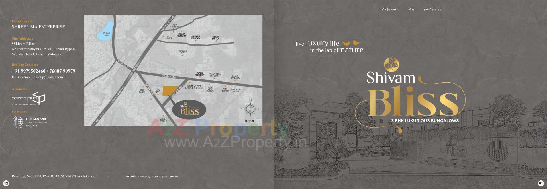  of real estate project Shivam Bliss located at Tarsali, Vadodara, Gujarat