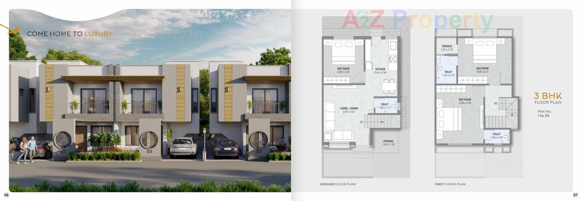 Layout of real estate project Shivam Bliss located at Tarsali, Vadodara, Gujarat