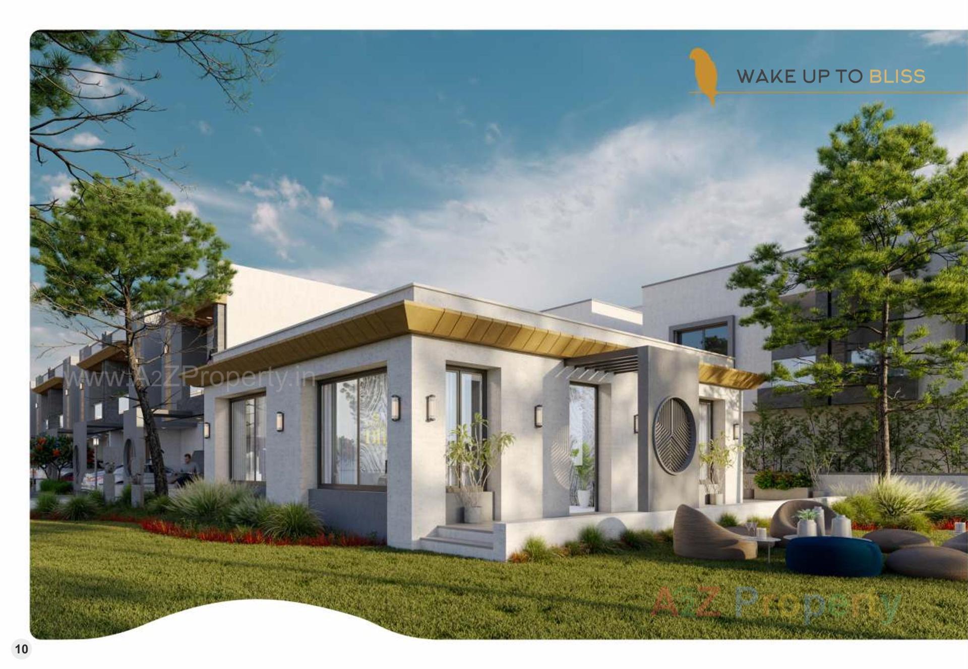 3D Elevation of real estate project Shivam Bliss located at Tarsali, Vadodara, Gujarat