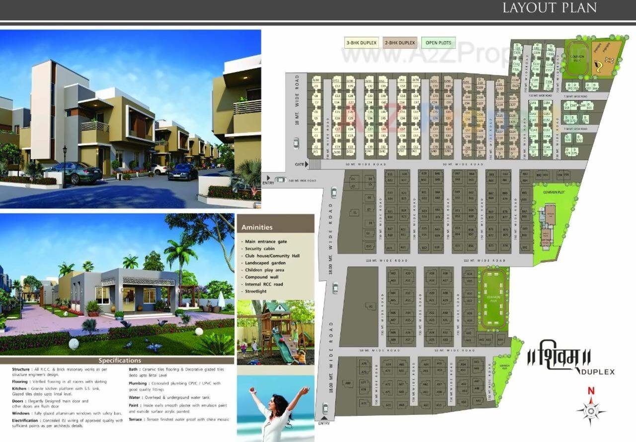  of real estate project Shivam Duplex located at Ankhol, Vadodara, Gujarat