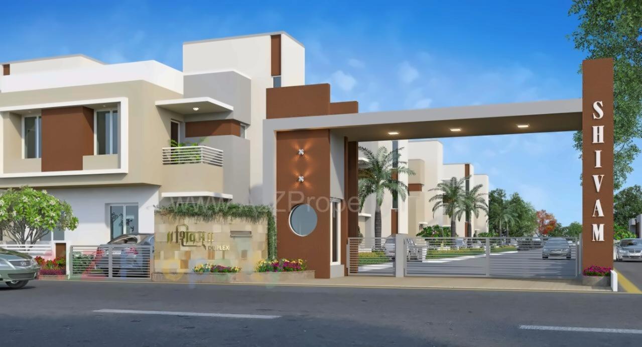3D Elevation of real estate project Shivam Duplex located at Ankhol, Vadodara, Gujarat