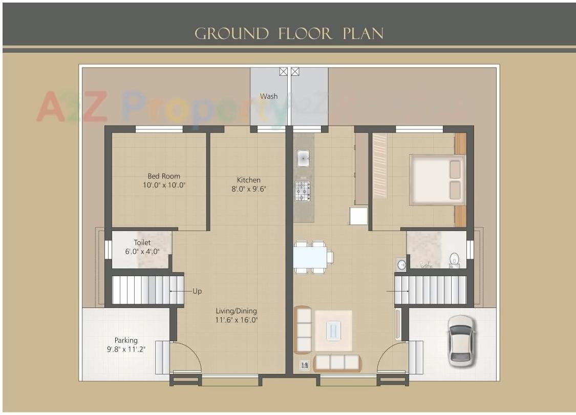 Layout of real estate project Shivam Enclave Duplex located at Vadodara, Vadodara, Gujarat
