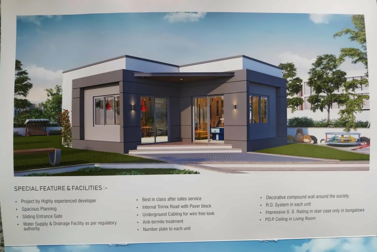 3D Elevation of real estate project Shivam Exotica located at Tarsali, Vadodara, Gujarat