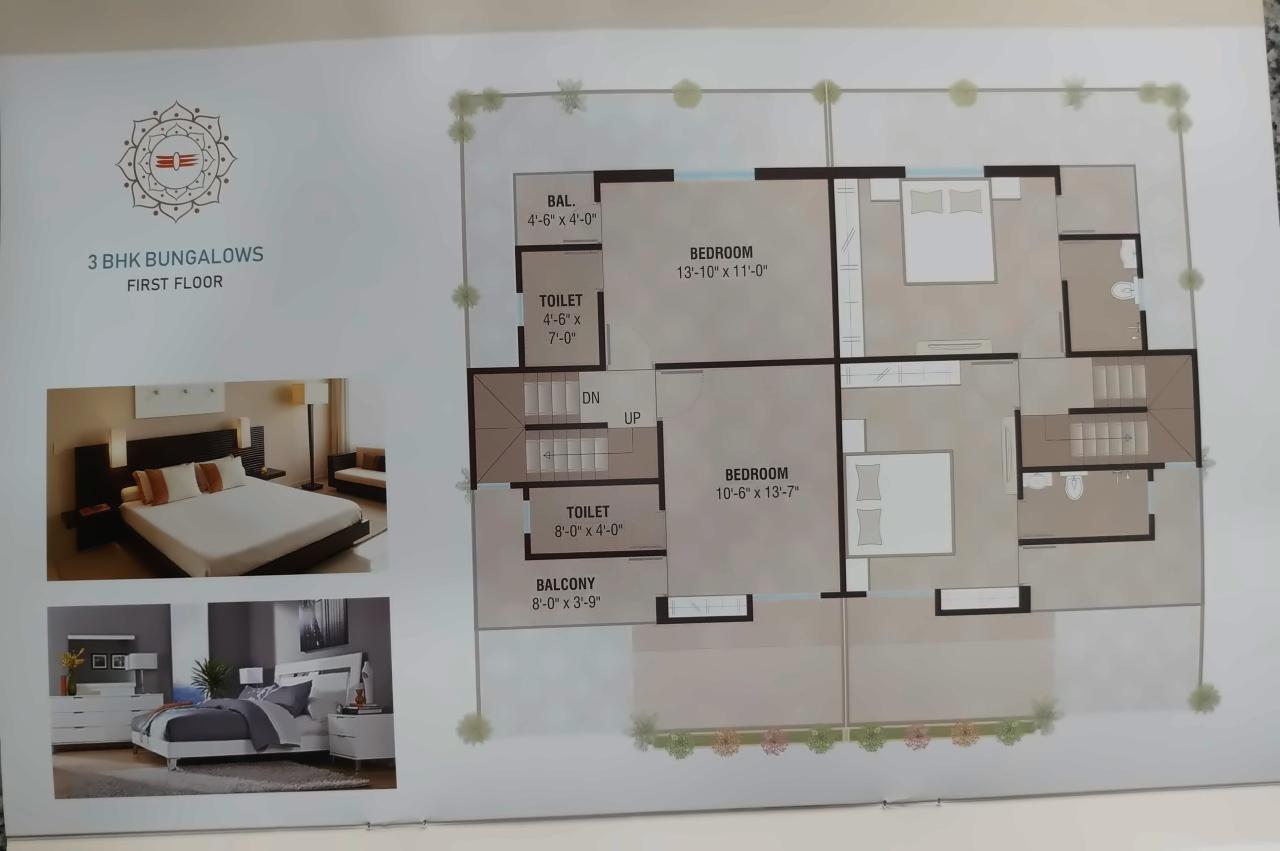 Layout of real estate project Shivam Exotica located at Tarsali, Vadodara, Gujarat