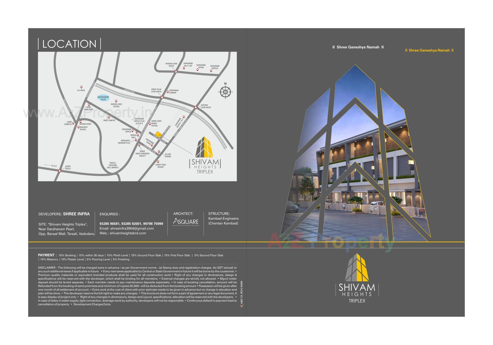  of real estate project Shivam Heights Triplex located at Tarsali, Vadodara, Gujarat